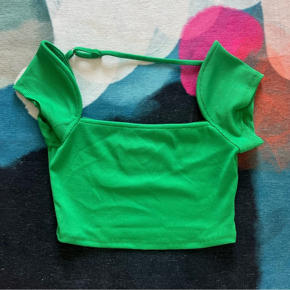 Dry Goods Green Open Back Top